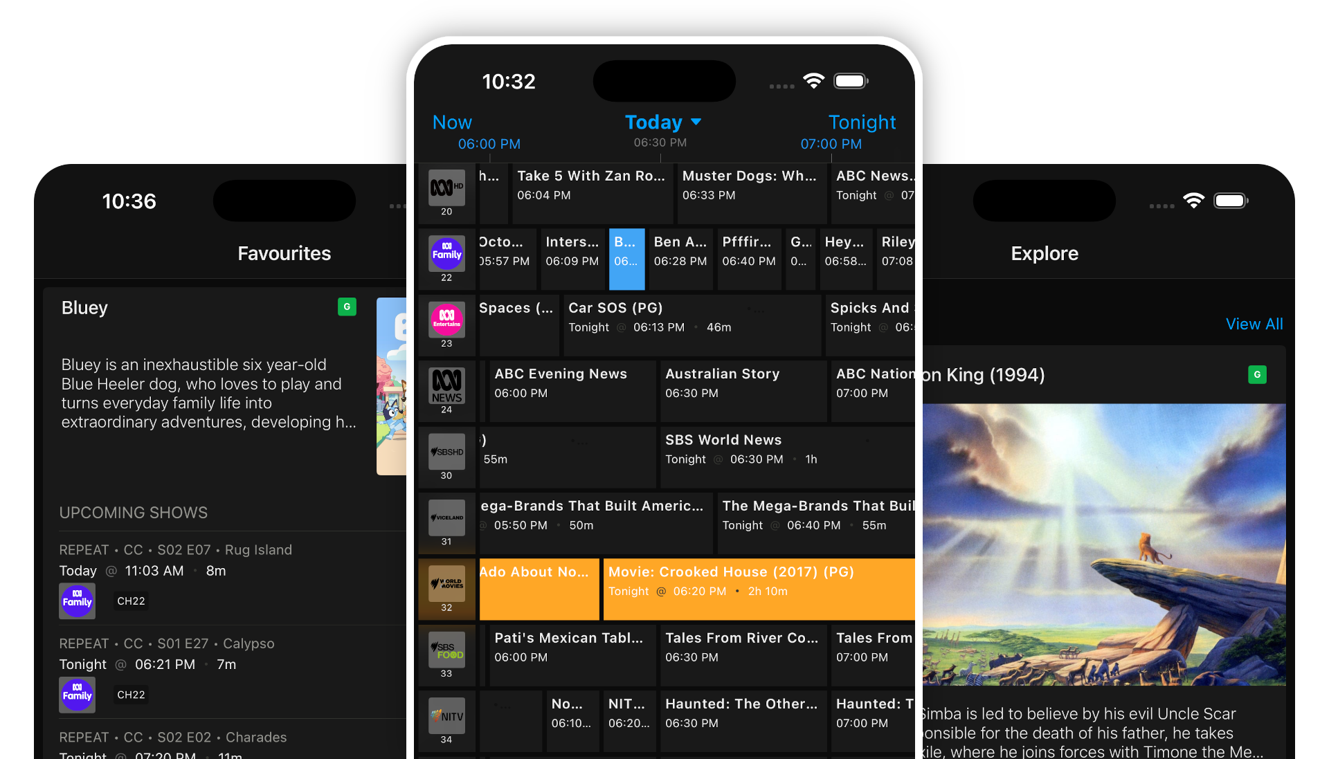 TeleoTV app screenshots